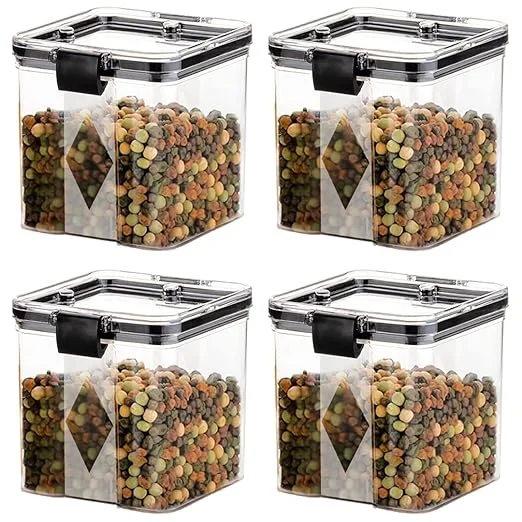 Airtight Kitchen Storage Containers Set | 700 Ml Plastic Fridge Storage Boxes | Transparent Plastic Box Set for Food Storage (Set of 4) image 1