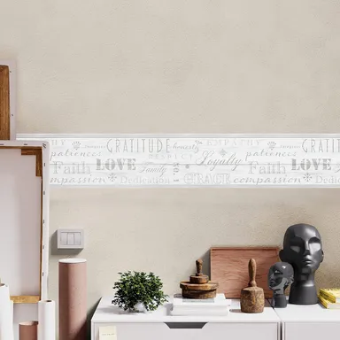 MIRART Distressed Wood Peel and Stick Wallpaper Border | Self Adhesive Vintage Rustic Wall Border for Kitchen, Living Room, Bathroom | 5.25" x 5 ft thumbnail 6