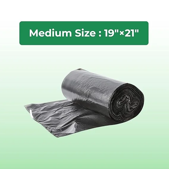Greenglow Dust Bin Bags | Extra Strong Leak Proof 19x21 inches, 30 Bags Per Pack | Medium Size, Durable Garbage Bags, Pack of 6 image 4