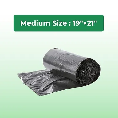 Greenglow Dust Bin Bags | Extra Strong Leak Proof 19x21 inches, 30 Bags Per Pack | Medium Size, Durable Garbage Bags, Pack of 6 thumbnail 3