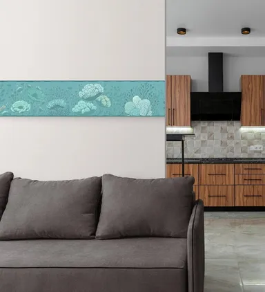 Peel and Stick Wallpaper Border MIRART Deep Sea Garden | 5.25 Inch Width by 5 ft Length Removable Wall Border for Home Improvement thumbnail 3