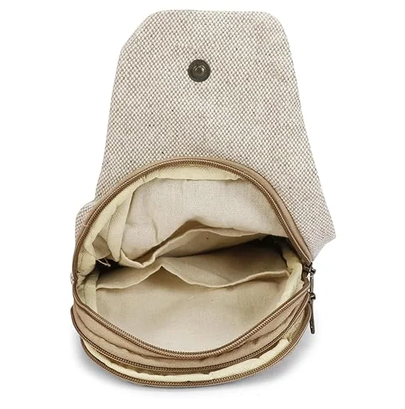 Himalayan Hemp Shoulder Bag by FIBERGOLD | Organic Handmade Eco-Friendly Travel Bag for Daily Use image 3