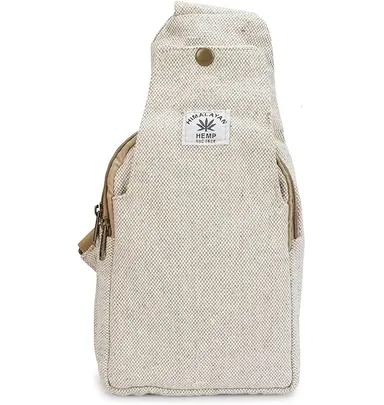 Himalayan Hemp Shoulder Bag by FIBERGOLD | Organic Handmade Eco-Friendly Travel Bag for Daily Use thumbnail 1
