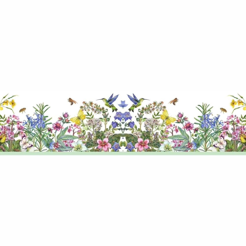 MIRART Peel and Stick Wallpaper Border | Living Garden, 5.25 Inch Width, 5 ft Length image 2
