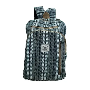 FIBERGOLD Himalayas Hemp Eco-Friendly iPad Backpack | Handmade Fair Trade Travel & Festival Bag | Fashion Backpack for Men & Women thumbnail 0