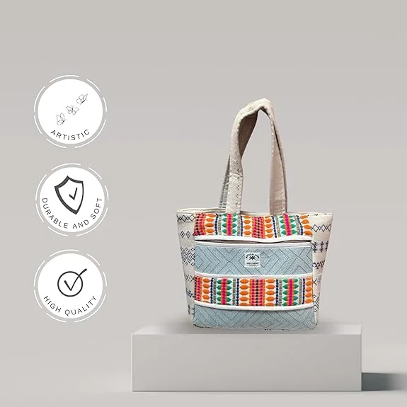 FIBERGOLD Hemp Shoulder Hand Bag for Girls | Stylish Fancy Hand Bag for Everyday Use and Western Fashion image 4