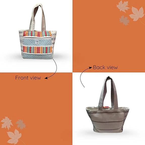 FIBERGOLD Hemp Shoulder Hand Bag for Girls | Stylish Fancy Hand Bag for Everyday Use and Western Fashion image 3