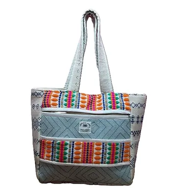 FIBERGOLD Hemp Shoulder Hand Bag for Girls | Stylish Fancy Hand Bag for Everyday Use and Western Fashion thumbnail 0