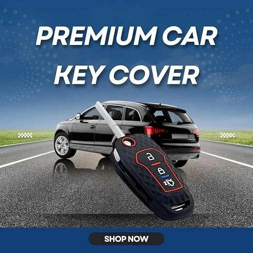 Premium Silicone Car Key Cover Black | Fits, Bolt Nexon, Tiago, Tigor, Hexa,Zest | Durable Protective Stylish Case | Fly Master image 3
