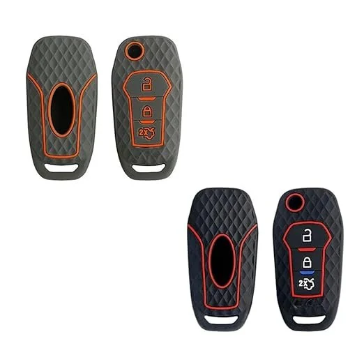 Premium Silicone Car Key Cover Black | Fits, Bolt Nexon, Tiago, Tigor, Hexa,Zest | Durable Protective Stylish Case | Fly Master image 5
