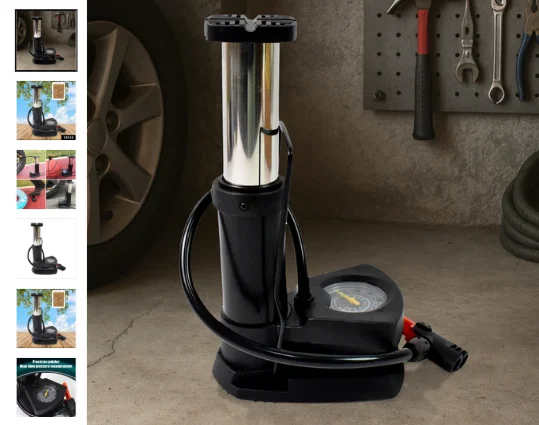 High-Pressure Bicycle Pump |Foot Air Pump for Cycles, Tyres, Footballs, Balloons by image 1
