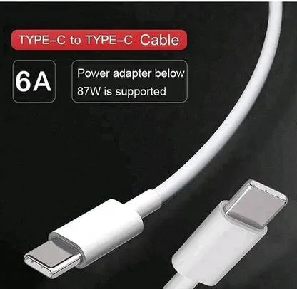 gopvan Type C Cable 6.5 A 1m Copper USB Type C Fast Charging Cord for Phone | Durable USB-C Charger Cable image 2