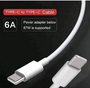gopvan Type C Cable 6.5 A 1m Copper USB Type C Fast Charging Cord for Phone | Durable USB-C Charger Cable thumbnail 1