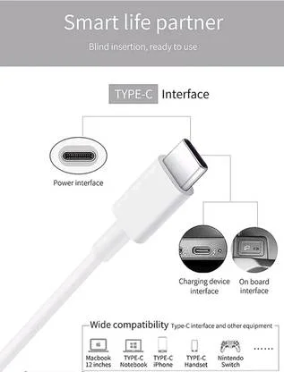 gopvan Type C Cable 6.5 A 1m Copper USB Type C Fast Charging Cord for Phone | Durable USB-C Charger Cable image 4