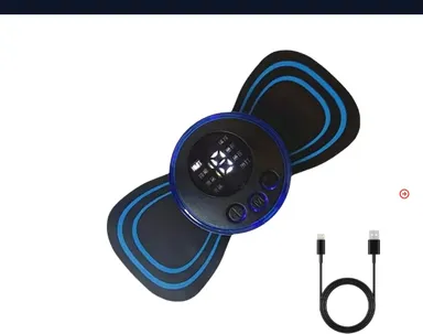 Z X CREATIVE D9 Mini Butterfly Full Body EMS TENS Massager for Neck | Shoulder | Legs & Arms| Electric Rechargeable Portable 8 Modes | 19 Levels | Multicolor 