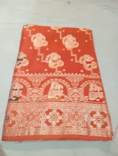 Banarasi Resham Cotton Patola Mina Fancy Blouse for Wedding Saree India | Designer Traditional Blouse with Zari Work thumbnail 0