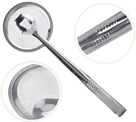 Ahina Premium Food Strainer for Frying | Stainless Steel Jhara with Heat-Resistant Handle for Home & Restaurant Use image 2