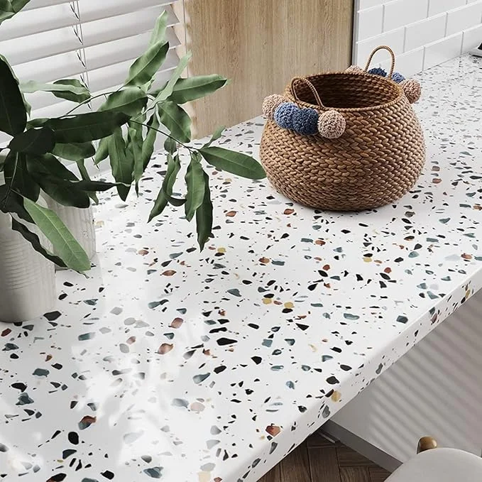 White Marble Self‑Adhesive PVC Wallpaper |Waterproof |Dust‑Proof | 60×200 cm Roll for Home & Kitchen Décor image 4
