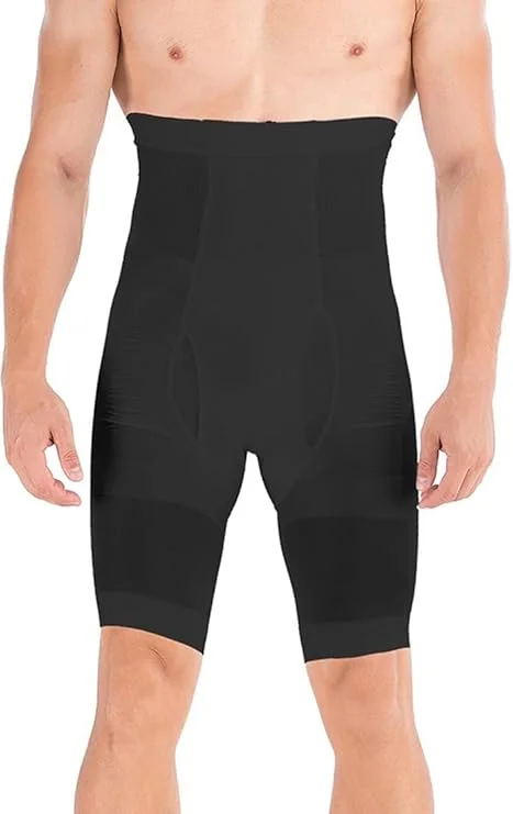 Ahina Unisex Shapewear for All Genders, Comfortable Seamless Body Shaper, Breathable Compression Wear, Black image 1