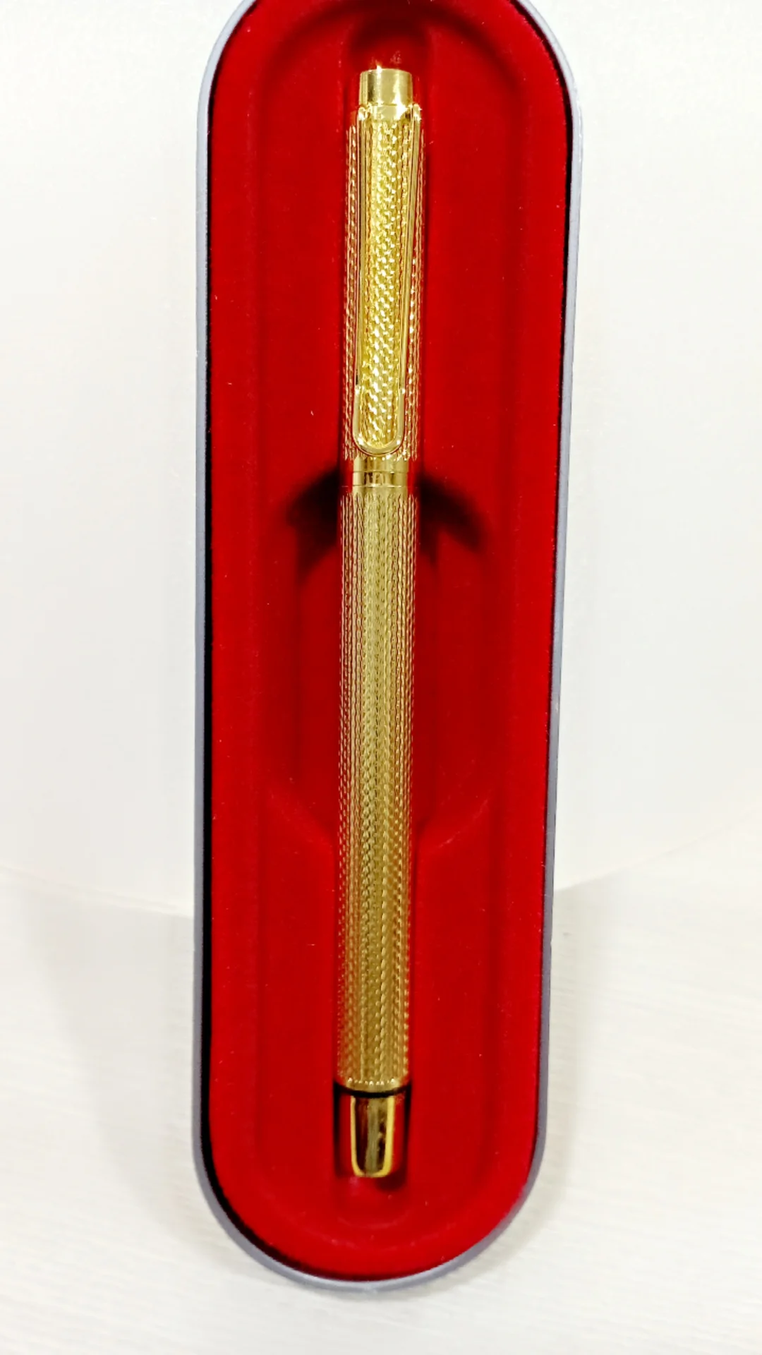 Royal Diamond Golden Pen | Matte Finish, Refillable, Metal Body, Executive Use | Lightweight Ball Pen for Gifting, Office, Professionals image 1