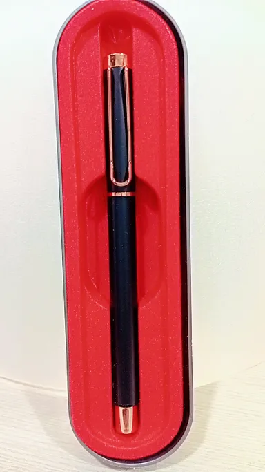 Full Metal Matte Black Pen | Professional Writing Pen | Office & Gifting Use | Smooth Finish thumbnail 0