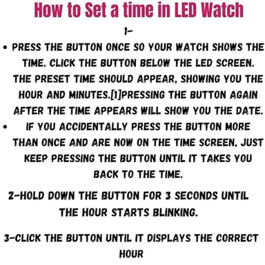 EL SMO Digital Waterproof LED Display Kids Watch | Adjustable Strap Birthday & Christmas Gift for Boys & Girls (Age 4 to 15) | Black thumbnail 5