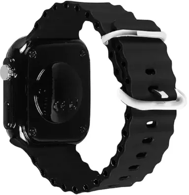 EL SMO Square Dial Colorful LED Watch for Kids Boys & Girls | Waterproof Digital Time & Date Combo Watch | Orange & Black | Ideal Birthday Gift thumbnail 4