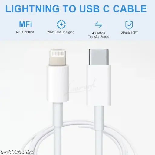 gopvan Type C USB Cable 6.5A 1m Copper, Fast Charging USB C |USB C Cord Phone Charger, Durable Charging Cable image 2