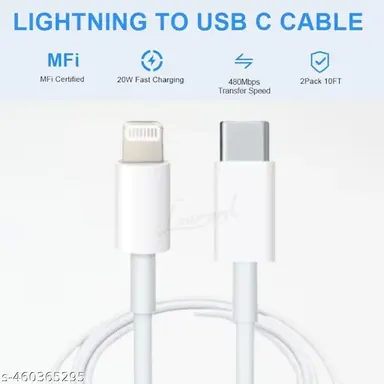 gopvan Type C USB Cable 6.5A 1m Copper, Fast Charging USB C |USB C Cord Phone Charger, Durable Charging Cable thumbnail 1