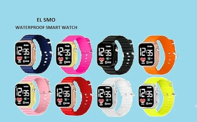 EL SMO Waterproof Digital Kids Watch Orange LED Display for Boys Girls Age 4 to 15 Years | Birthday Gift for Kids  image 5