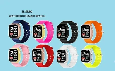 EL SMO Waterproof Digital Kids Watch Orange LED Display for Boys Girls Age 4 to 15 Years | Birthday Gift for Kids  thumbnail 4