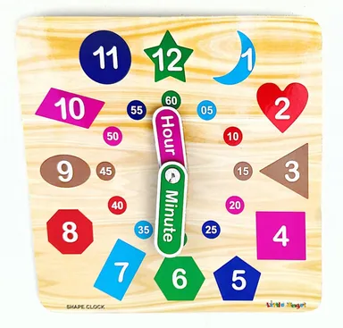 Wooden Clock and Weak Days Puzzle Board | Educational Learning Toys for Kids and Adults | EL SMO 2 Pack thumbnail 3