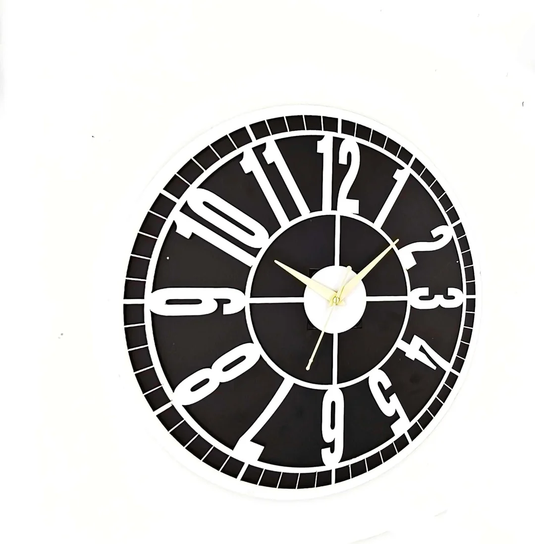 Wooden Silent Non-Ticking Wall Clock | Designer Decorative Wall Clock. image 2