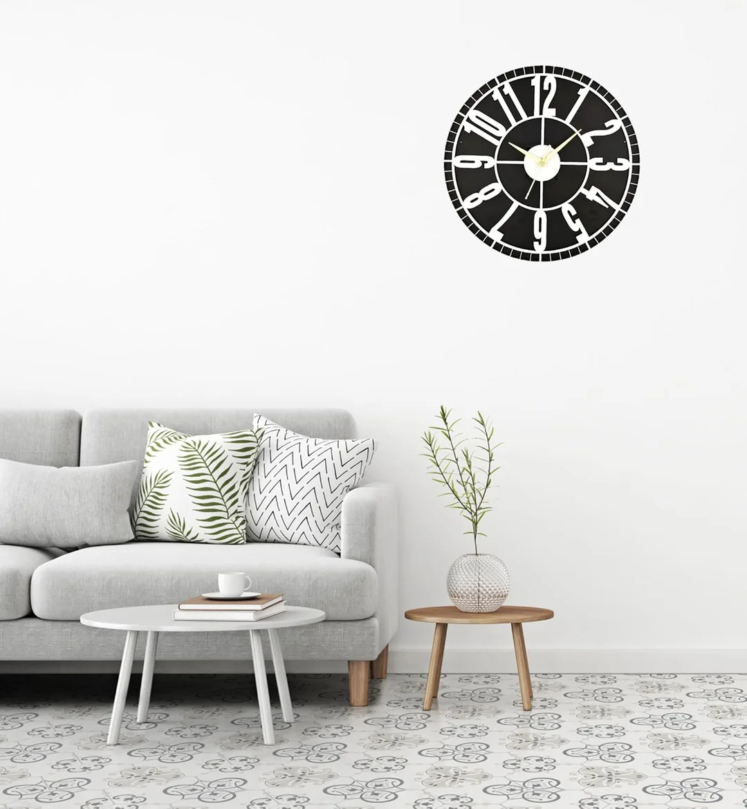 Wooden Silent Non-Ticking Wall Clock | Designer Decorative Wall Clock. image 3