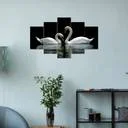 3D Wall Paintings Set of Five | MDF Framed Wall Art for Home Decoration | Large Living Room Bedroom Decorative Wall Paintings 24x50 inch DR 45 | RADHE SHOPPEE image 1
