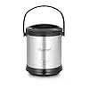 Insulated Stainless Steel Lunch Box | Leak-Proof Tiffin for Office, College, Travelling |  Durable Design, 5 Containers, 600 ml Each thumbnail 0