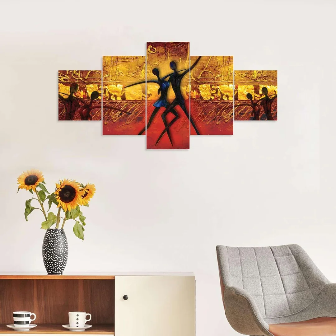 Shoppe Set of Five 3D Framed Paintings for Wall Decoration | Large Paintings for Living Room, Bedroom, Home Décor | Varsha Creation  image 4