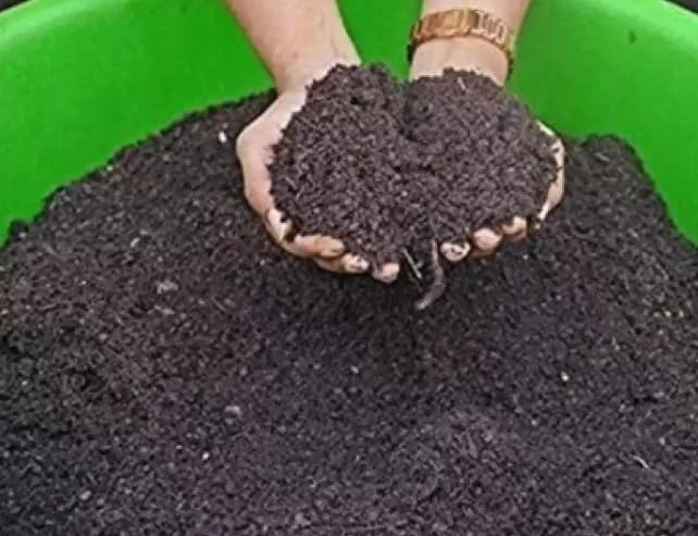Organic Vermicompost Fertilizer 1kg | Pure Worm Castings for Home Gardening, Pots, Lawns | Varsha Creation image 1