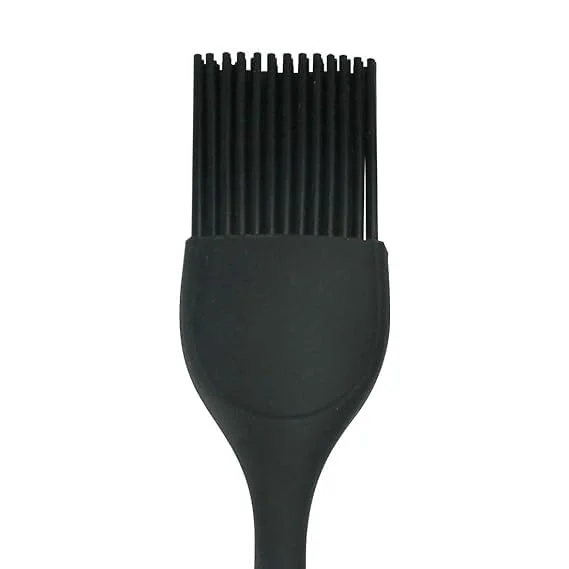 Silicone Basting Brush for Cooking | Varsha Creation Food Grade Silicone Oil Brush | Long Kitchen Brush with Oil Dispenser| Black image 2