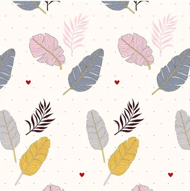 Elastic Bedsheets Cotton 120 TC | 1st Step Botanical Print | Summer Bedding with 2 Pillow Covers thumbnail 1