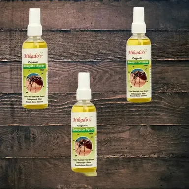 Mosquito Repellent Spray 100ML Pack of 3 | Mikado's Powerful Non-Toxic DEET-Free Spray | Safe for Kids and Pets | Long Lasting Indoor Protection thumbnail 0