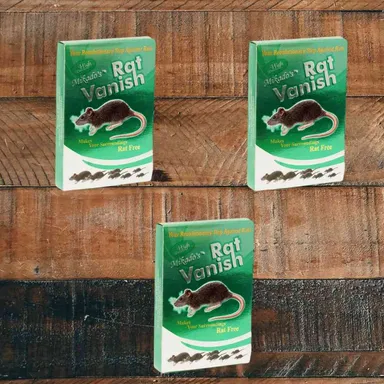 Rat Vanish by Mikado | Powerful Rat Destroyer Pack of 3 | Eco-Friendly Non Poisonous Rat Control for Home and Commercial Use thumbnail 0