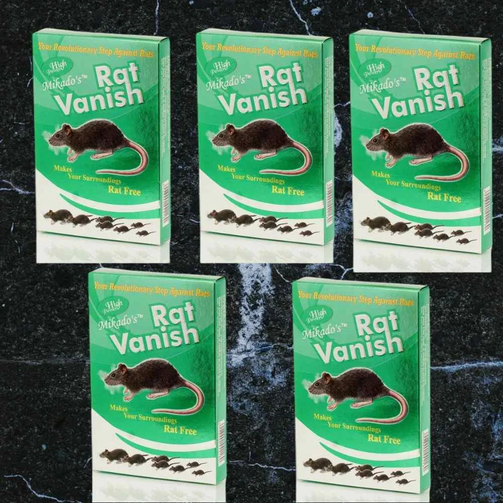 Effective Mikado's Rat Vanish Pack of 5 | Best Rat Destroyer for Home Use image 1