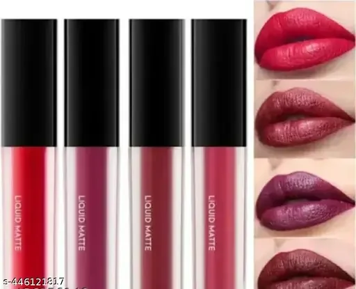 Mini Straightener Eyeliner Lipstick Combo Set for Women | 36H Long Wear Eyeliner Pen | 4in1 Red Edition Liquid Matte Lipstick | Portable Beauty Kit image 3