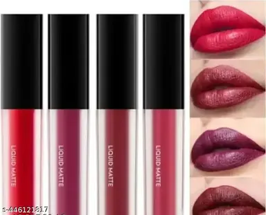 Mini Straightener Eyeliner Lipstick Combo Set for Women | 36H Long Wear Eyeliner Pen | 4in1 Red Edition Liquid Matte Lipstick | Portable Beauty Kit thumbnail 2