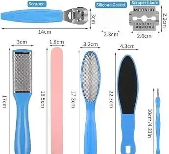 pedicure tools for feet | Stainless Steel Pedicure Kit pitchfork filer for nail repair image 3