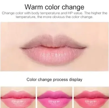 Aloe Vera Color Changing Waterproof Lipstick | Heart Shape Lip Gloss Tint | Long-Wearing Smudgeproof Lip Balm  thumbnail 1