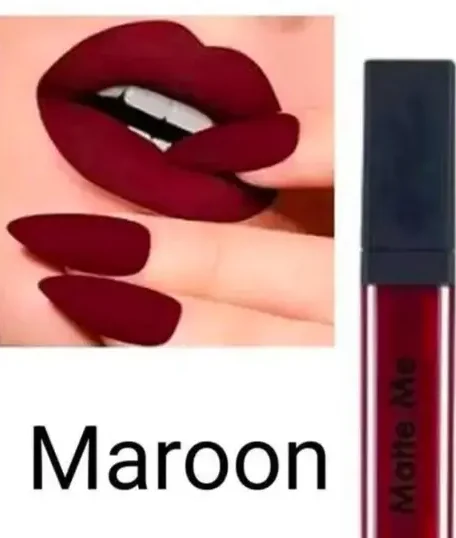Professional Best Beauty Matte Me Liquid Lipstick Maroon | long lasting matte liquid lipstick for women | Best Beauty image 2