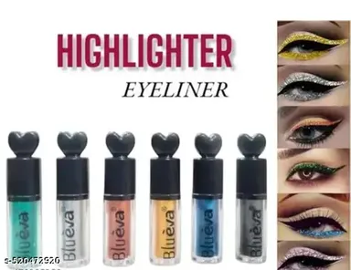 Multicolour Waterproof Eyeliner Set 6 Pcs for Girls & Women | Long Lasting, Smudge Proof | Matte Eye Makeup Kit | Affordable Eye Liner Combo  thumbnail 2