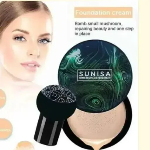 SUNISA 3 in 1 Cushion Waterproof Foundation Cream India | Natural Finish CC Cream image 1